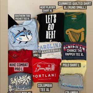 Bulk shirts - USED.  XL and L